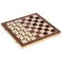 Mágneses fa sakk, dáma készlet, nagy táblás 38 x 38 cm