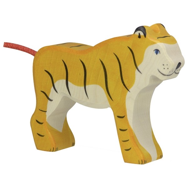 Image of Fa játék állatok - tigris